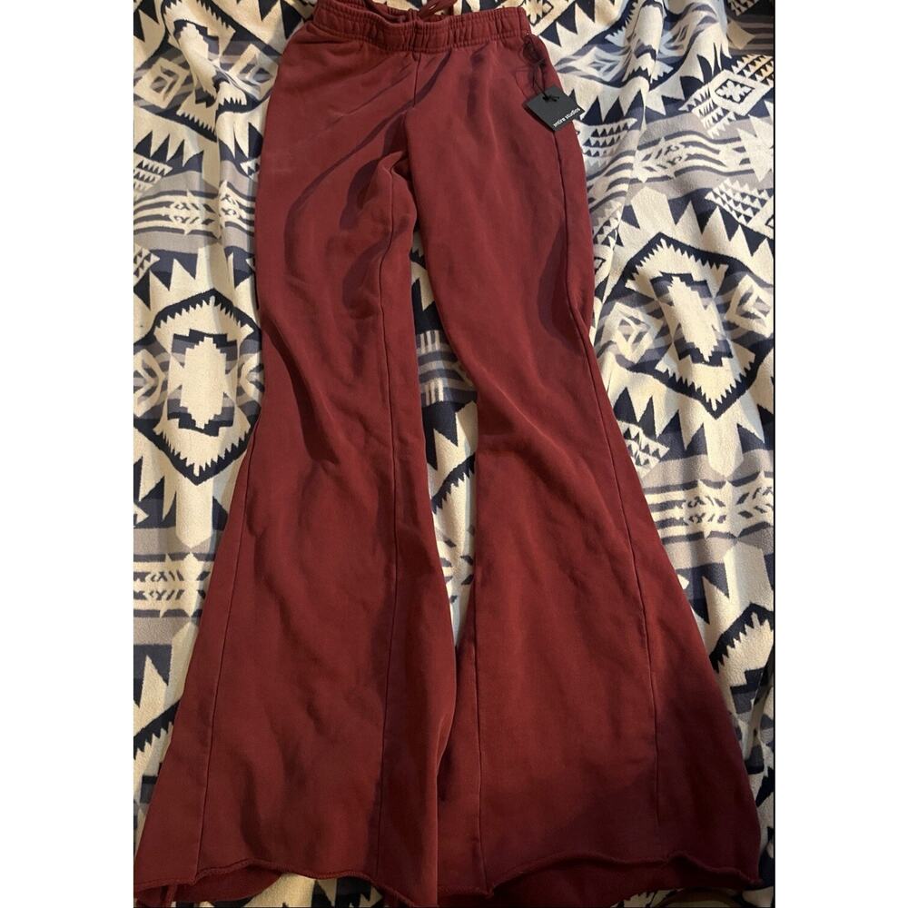 entire studios heavy flare sweatpants s scarlet new with tags